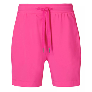 High Waist Women's Shorts Elastic Waist Polyester/Nylon Casual Loose Fit Breathable Summer <b>Lounge</b> Bottoms Women's Shorts - Product Image 1