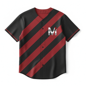 Premium Baseball Jersey Tackle Twill Embroidery Street Style Hipster Oversized Short Breathable Shirt Blank Training <b>Uniform</b> - Product Image 1