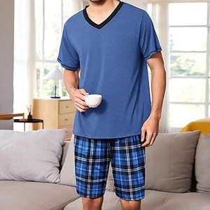 Ensemble short et t-shirt de sport pour homme – Idéal pour l'entraînement, le basketball, la course à pied, le football – Taille élastique avec poches – Tenue de sport - Product Image 5