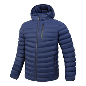New <b>Winter</b> Jacket-Outdoor Windproof <b>Quilted</b> Stand Collar Puffer Coat with Front Logo - Product Image 3