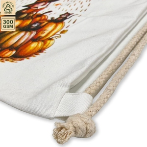 Bolsa de Regalo Reutilizable de Tela con Cordón, 300 GSM, 42x50 cm, Plana, con Logotipo Personalizado, Venta al Por Mayor, OEM, Marca Privada, Modelo SNC94 - Product Image 4