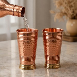 Mug à cocktail de luxe en cuivre pur, fait main, martelé, pour Moscow Mule, tasse à bière, articles de bar haut de gamme, fournisseur en gros pour restaurants - Product Image 6