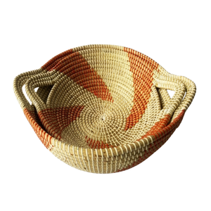 High-Quality Seagrass Tray Durable <b>Woven</b> Storage For Outdoor Patio Entertaining And Summer Refreshments - Product Image 1