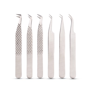 Pinzas para Volumen de Pestañas, Estilo Japonés, 45 y 90 Grados, Acero Inoxidable Plateado Antimagnético, Agarre Perfecto para Extensión de Pestañas - Product Image 5