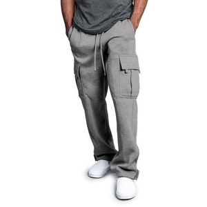 Pantalones Deportivos Casuales de Lona Transpirable para Hombre, Diseño Personalizado, Corte Regular, Estilo Flare, para Invierno - Product Image 1