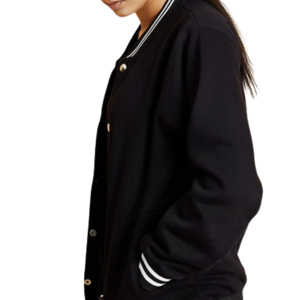 Fabricant en gros de vestes universitaires pour femmes, impression de logo personnalisée, vestes Letterman, style streetwear, vente en gros de haute qualité - Product Image 4