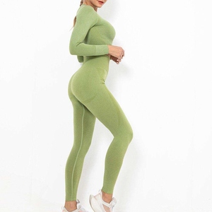 Conjunto Deportivo de Cintura Alta para Mujer, de Secado Rápido, Cómodo, Ajustado, Ropa Deportiva, Conjunto de Yoga en Oferta - Product Image 3