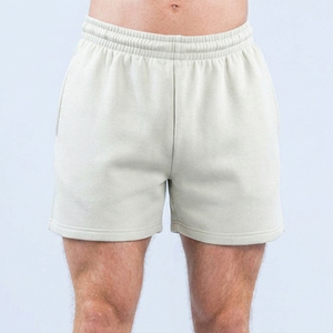 Shorts de sport pour hommes en gros, 100 % coton, séchage rapide, avec poches latérales et taille élastique, pour l'entraînement athlétique - Product Image 6