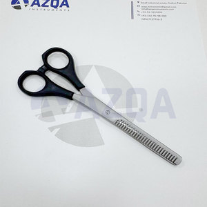 Ciseaux à cheveux en acier inoxydable avec manche en plastique pour la texture et la mise en valeur des cheveux professionnels - Product Image 2