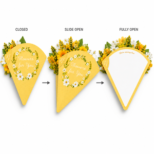 Wholesale Custom 3D Pop Up Sunflower Daisy Paper Flower Bouquet Note <b>Card</b> Set Handmade Floral <b>Card</b> Gift Set with Envelope - Product Image 3