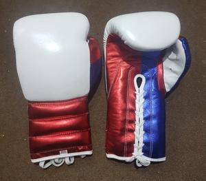 Gants de boxe en cuir de vache véritable de style mexicain personnalisés, type Sanda, multicolores, haute qualité, avec logo personnalisé - Product Image 1