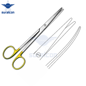 Ciseaux de précision chirurgicaux médicaux TC Gold à lame arrondie de 16 cm / 6-1/4 pouces - Product Image 5