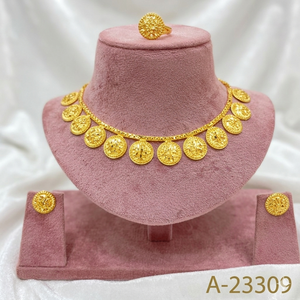 Ensemble de bijoux imitation vintage comprenant un collier, des broches, un cadeau classique en alliage de cuivre indien turquoise - Product Image 2