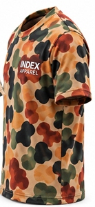 Index Apparel <b>Men's</b> Camouflage T-Shirt Short Sleeve O-Neck Regular Fit Printed Breathable Casual Knitted Polyester - Product Image 4