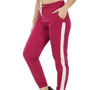 <b>Women's</b> High Quality 100% Cotton Mid Flat Front Fleece Sweat <b>Pants</b> Side Pockets Quick Dry Breathable Winter Athletic Gym Wear - Product Image 1