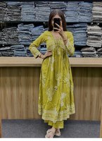 Ensemble de robe Anarkali en soie à imprimé numérique, style Bollywood, entièrement cousu, dernière collection, très demandé, vêtements indiens