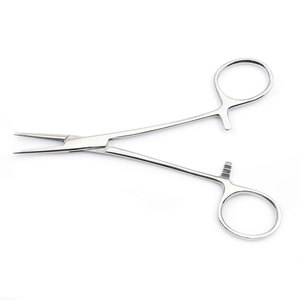 Pince hémostatique droite en acier inoxydable pour le piercing corporel, la fixation des tissus et le piercing professionnel - Product Image 1