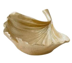 Bol de service élégant en métal doré et en aluminium pour restaurant et bar d'hôtel - Product Image 1