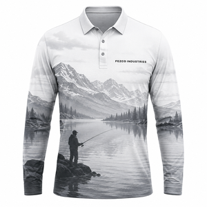 เสื้อโปโลตกปลาสำหรับผู้ชาย รุ่น Performance  ไซส์ใหญ่พิเศษ สำหรับแข่งขัน แขนยาว - Product Image 2