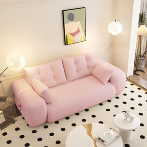 78.7\" Multi-Functional <b>Foldable</b> for Teddy Fabric Foam Sleeper <b>Sofa</b> <b>Bed</b> Lazy Human Dog <b>Bed</b> 3 in 1 Comfy Couch - Product Image 6
