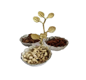 Frutero Redondo de Metal Ecológico de Alta Calidad, Lujoso y Pulido, Decoración para el Hogar, Nuevo Diseño, Tazón para Aperitivos, Frutos Secos, Clásico para Bodas - Product Image 6