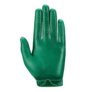 Gants de golf en cuir Cabretta vert pour droitier, respirants, à enfiler, unisexe, équipement sportif, vente en gros, gants de golf en cuir pour homme - Product Image 2