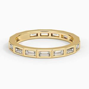 Beautiful Rose Gold Plated <b>Cross</b> <b>Ring</b> with Moissanite and Lab Grown Diamond Elegant Fashion Accessory - Product Image 3