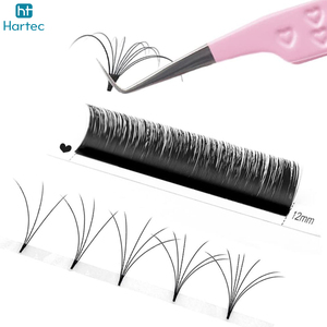 90 Degree L-Shape Precision Lash Tweezer with Embossed Heart Grip Anti-Slip Pink Color Tweezers for Volume <b>Fans</b> and Isolation - Product Image 3