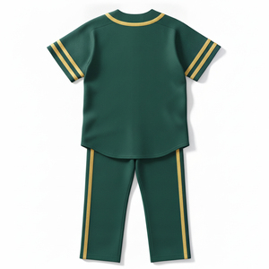 Custom Made Sublimation <b>Baseball</b> Uniform Jersey Solid Striped V Neck Lightweight Quick Dry Softball Teamwear Sets - Product Image 2