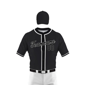 Ensemble complet d'uniformes de baseball personnalisés pour les tournois universitaires avec impression du nom de l'équipe et des numéros, séchage rapide et respirant - Product Image 5