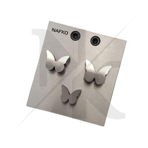 Cutter à disque en forme de papillon, très vendu, avec un ensemble de 3 poinçons de tailles 19 mm, 22 mm, 25 mm, outils de bijouterie en acier inoxydable - Product Image 4