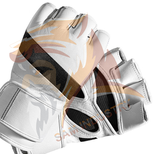 Gants de MMA de qualité supérieure, personnalisés avec logo imprimé, en PU/cuir, en vente en gros. - Product Image 6
