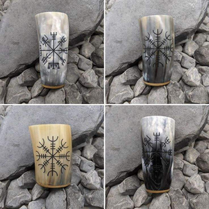 Verres artisanaux en corne de buffle naturelle, modernes, de qualité supérieure, personnalisables, écologiques, pour bière, vin rouge, whisky et autres boissons - Product Image 2