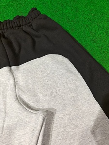 Mens Fall Winter 480gsm Heavyweight Liquid Cotton Streetwear Solid Loose <b>Cuffed</b> Casual Embroidery <b>Joggers</b> - Product Image 6