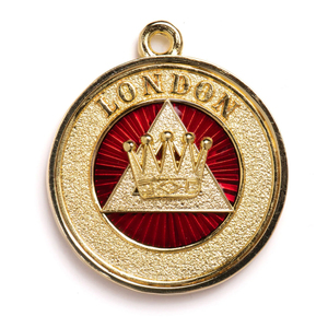 Wholesale Traditional Masonic Regalia Collar Jewel <b>London</b> Chapter RA Low Price Metal Medal Brush <b>London</b> Metal Medal Brush - Product Image 1