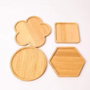 Juego de Posavasos de Bambú, Diseño Floral, Redondos, Cuadrados, Hexagonales, Antideslizantes, de Lujo, Resistentes al Calor, Ecológicos - Product Image 1