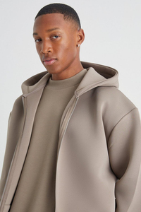 Unisex Oversized Boxy Sports Hoodie Custom Logo 100% Cotton Breathable Fabric Drop Shoulder <b>Thick</b> Training Jogging Hooded - Product Image 5