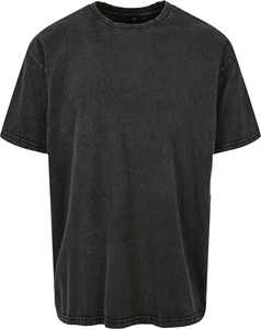 เสื้อยืดโอเวอร์ไซส์ผู้ชายผ้าฝ้าย 100% 220gsm ล้างสีแบบแอซิด ปักโลโก้ ผ้าเจอร์ซีย์ สไตล์ไฮสตรีท ระบายอากาศได้ดี - Product Image 6