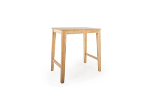 VINO Modern Outdoor <b>Bar</b> <b>Table</b> Set with Rope <b>Bar</b> <b>Stools</b> <b>and</b> Teak Wood <b>Table</b> - Product Image 3