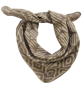 Bandana, foulard et cravate imprimés à la main, fabriqués avec des couleurs naturelles, article cadeau, en coton biologique - Product Image 1