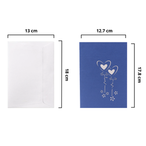 Wholesale Luxury Wedding 3D Pop up Card <b>Handmade</b> <b>Paper</b> Customized Shape Digital Printing Vietnam Manufacturer Greeting Card - Product Image 2