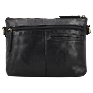 Sacoche d'affaires vintage décontractée en cuir véritable et toile pour homme – Vente en gros – Sacs bandoulière messager d'été - Product Image 3