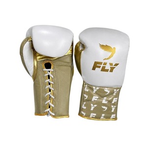 Gants de boxe en cuir à lacets blancs, bordeaux et or avec impression UV, respirants, pour entraînement et sparring, pour adultes MSW-MZ-FBG-07 - Product Image 4