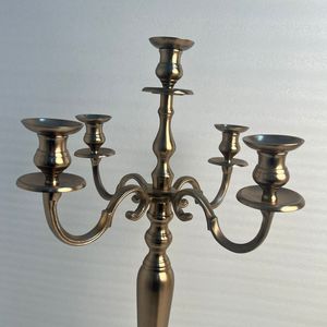 Elegante Candelabro de Aluminio de 5 Brazos con Acabado en Cobre para Decoración del Hogar, Bodas y Centros de Mesa Festivos - Product Image 5