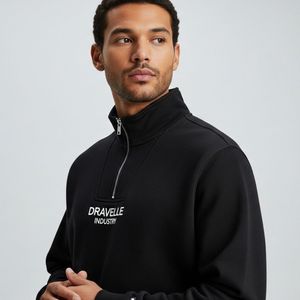 Sweat-shirt demi-zip pour homme 2026, confortable, léger, tendance et adapté, vente chaude, OEM - Product Image 3