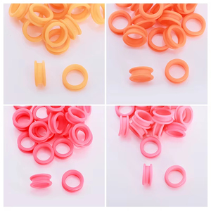 Anneaux de doigt en silicone pour ciseaux à cheveux, inserts pour tous types de ciseaux, accessoires d'outils de coiffure, accessoires de salon de beauté - Product Image 4