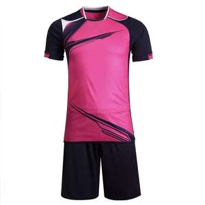 Ensemble de maillots de football pour hommes à col en V, sublimé, 100 % polyester, respirant, anti-humidité, à carreaux, coupe classique, manches courtes, uniforme - Product Image 6
