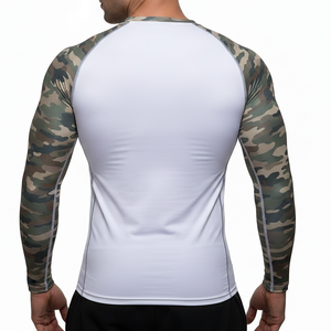 <b>Men's</b> Sports <b>Compression</b> <b>Shirt</b> Rash Guard OEM Manufacturer Quick Dry Rash Guard Private Label Service - Product Image 2