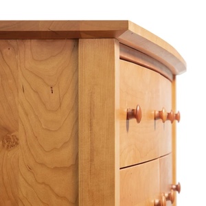 Commode de chambre à coucher moderne et traditionnelle en bois massif de haute qualité avec finition polie et 4 tiroirs pour usage intérieur - Product Image 4