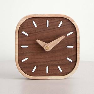 Vente flash - Horloge de table en bois minimaliste pour le bureau et la décoration de la maison - Horloge en bois silencieuse à quartz disponible au meilleur prix - Product Image 5